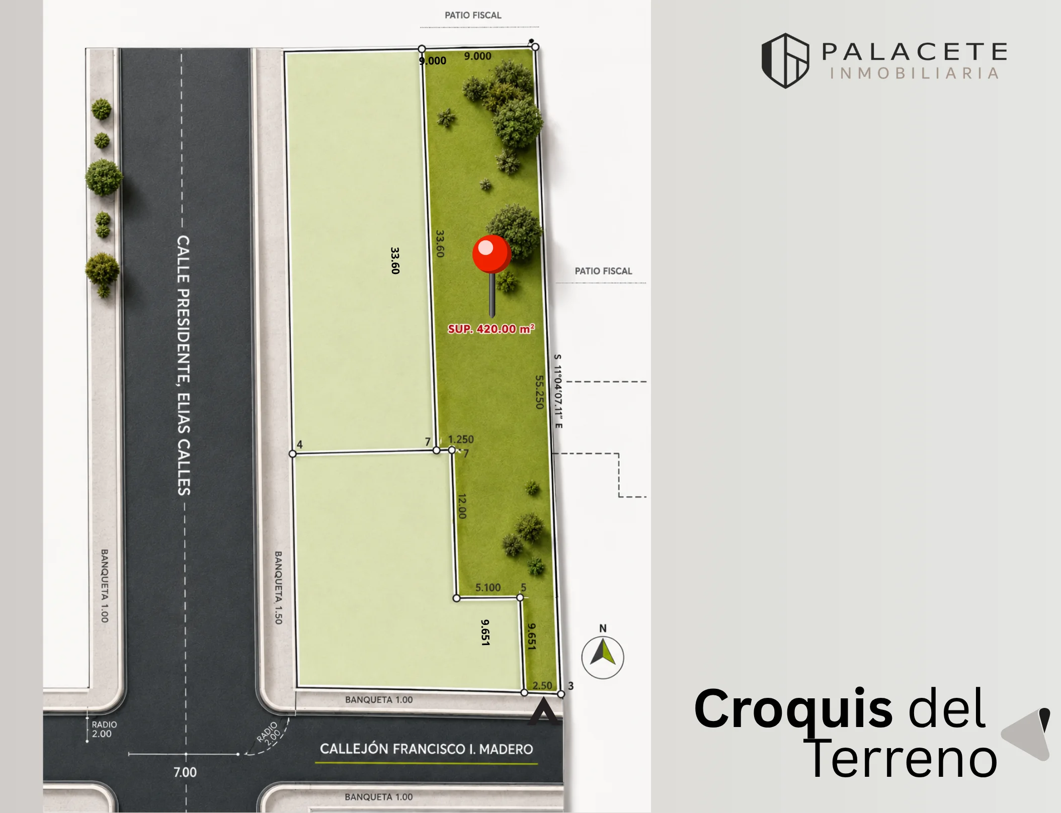 Terreno en venta en Tecate a unos pasos de la Garita — Imagen 2 de 2