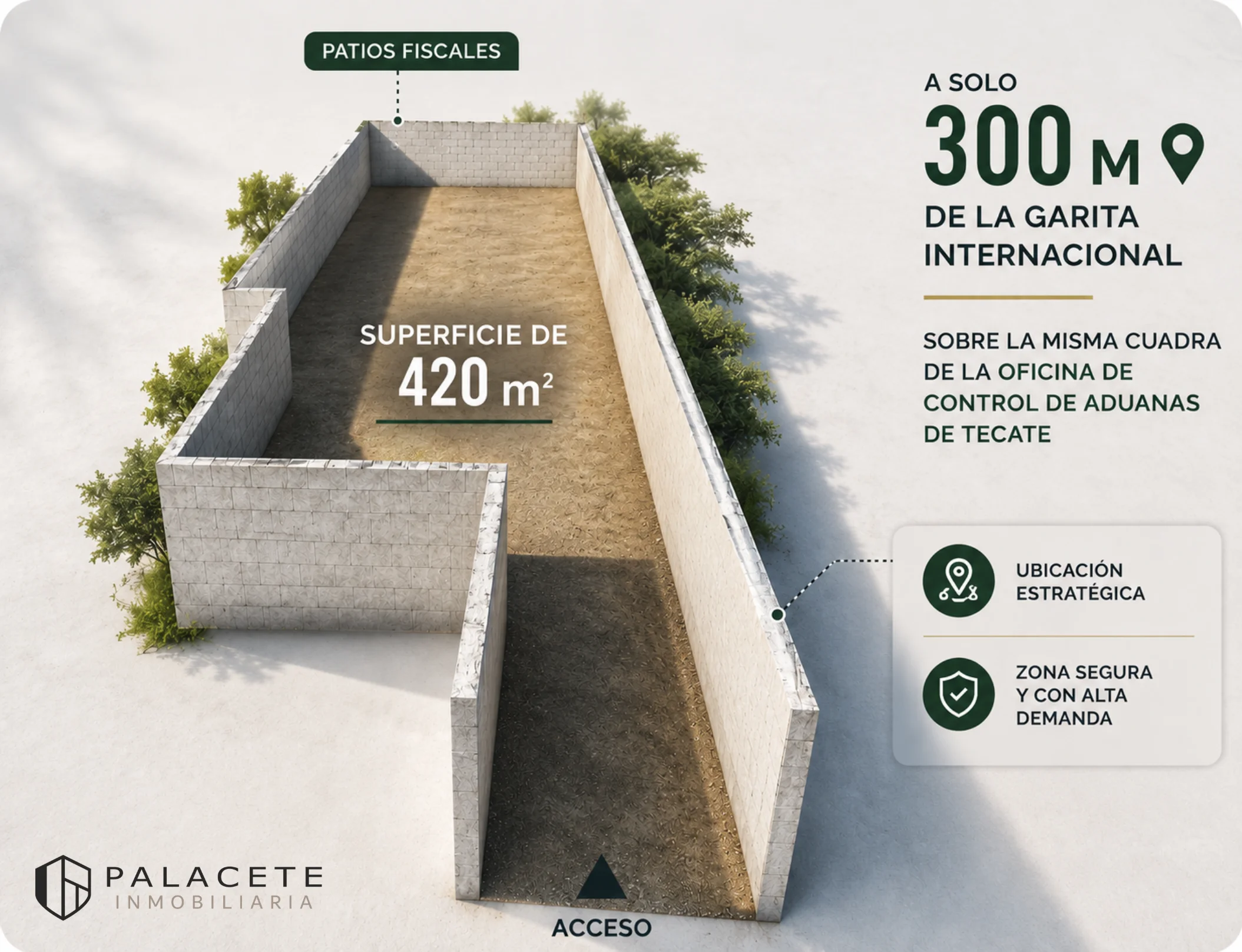 Terreno en venta en Tecate a unos pasos de la Garita — Imagen 1 de 2